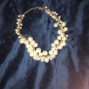 J-Crew inspired Pearl Bauble Statement Necklace